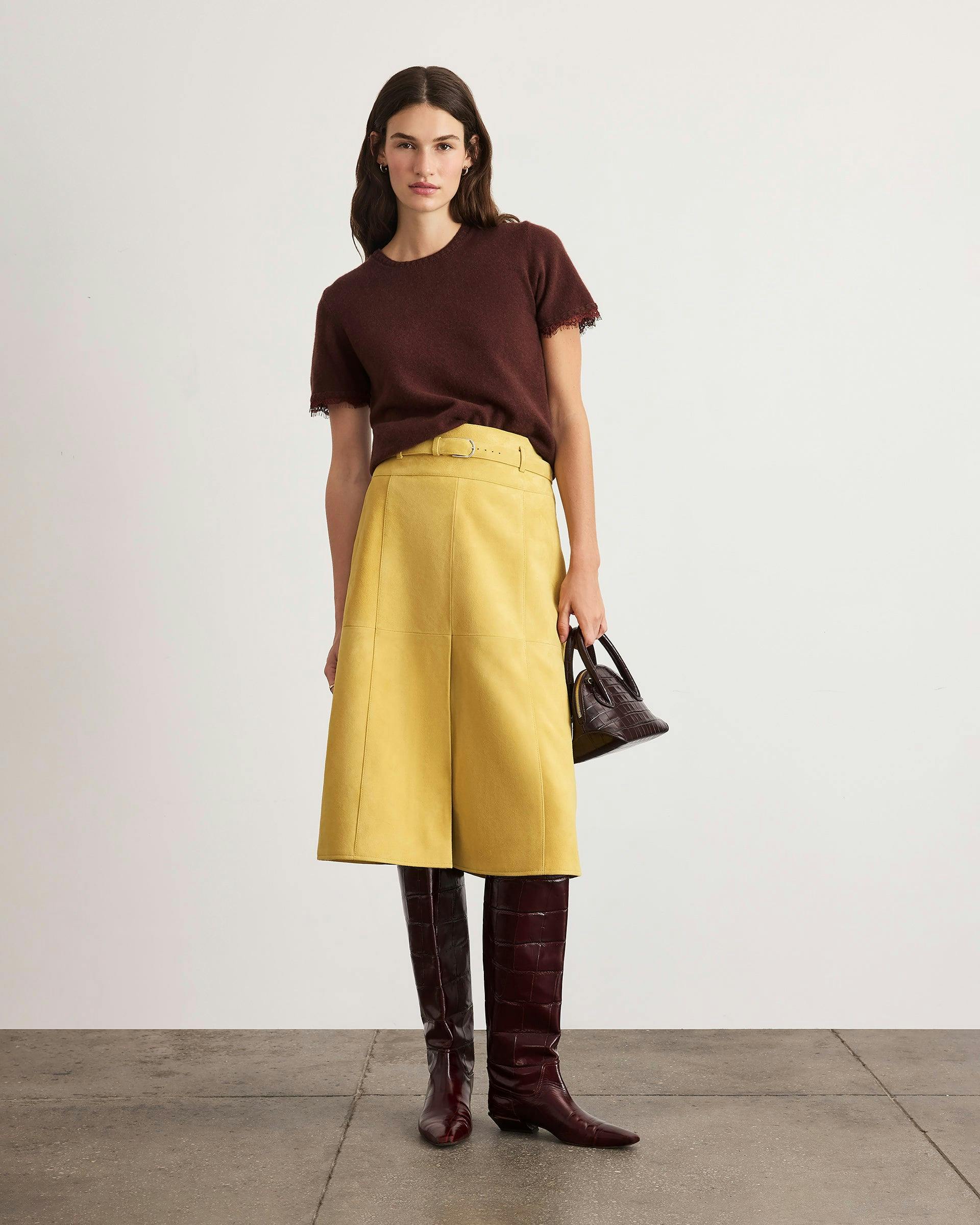 Dailey Cashmere Top with Lace