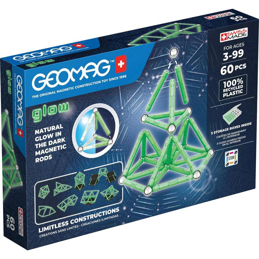Geomag GLOW Color Recycled 60 pcs - 3+ Y