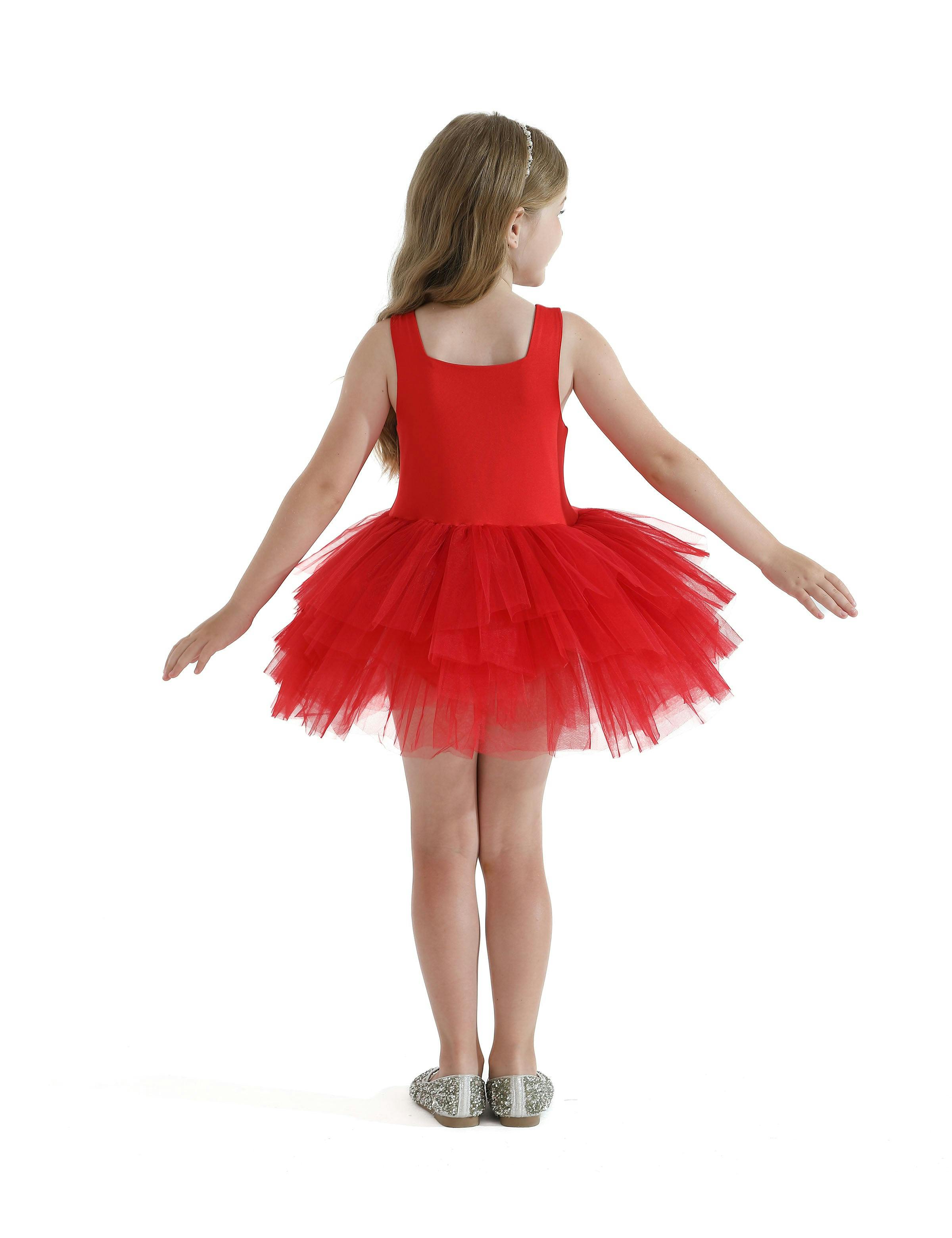 Red Layered Leotard