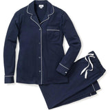 Women's Pima Pajama Set in Navy
