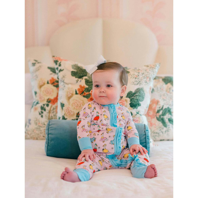 Silly Goose Bamboo Ruffle Romper
