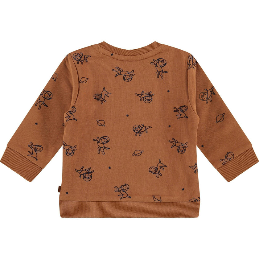 in Space Print Sweatshirt