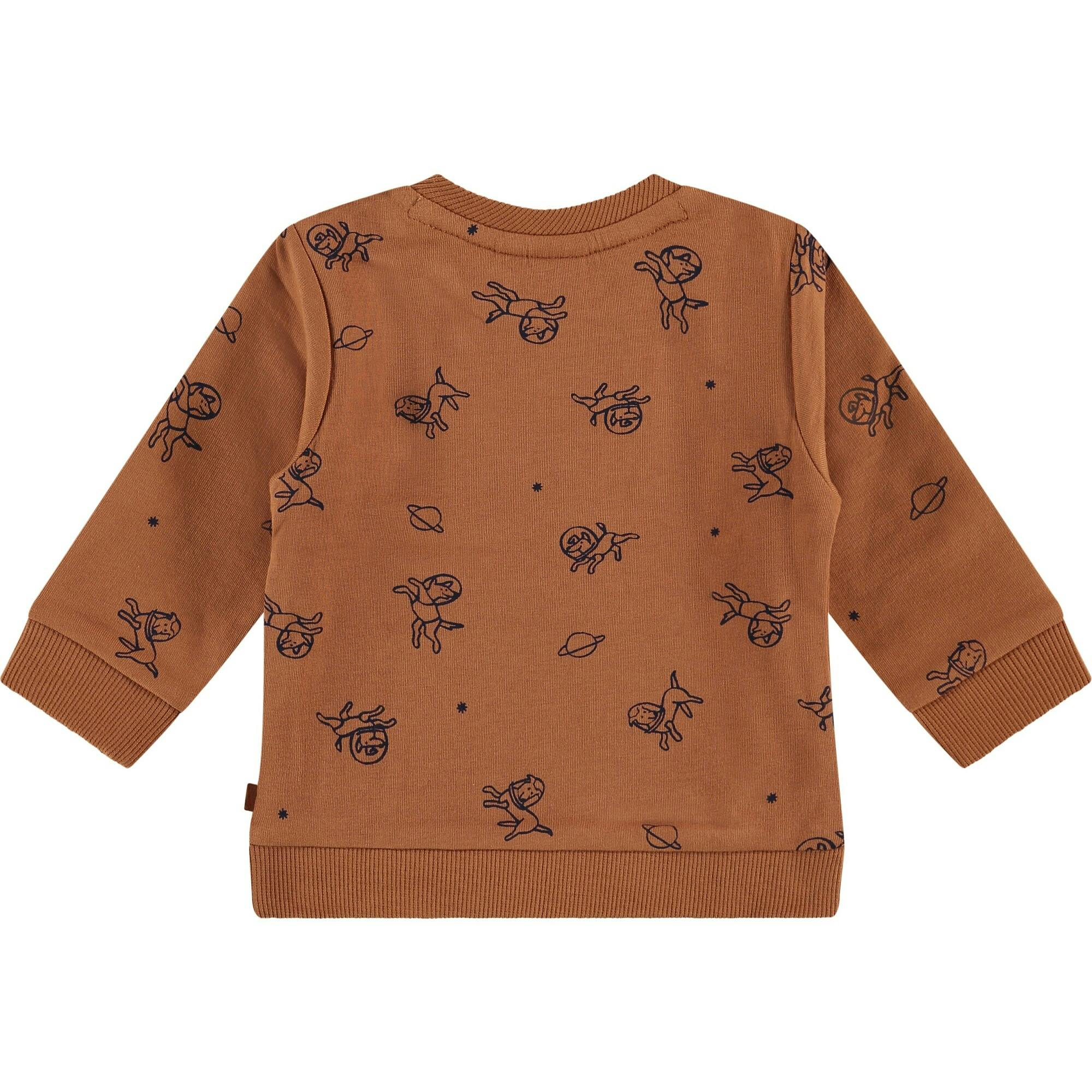 in Space Print Sweatshirt