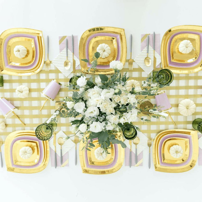 Posh Gold To Go Plates - 3 Size Options