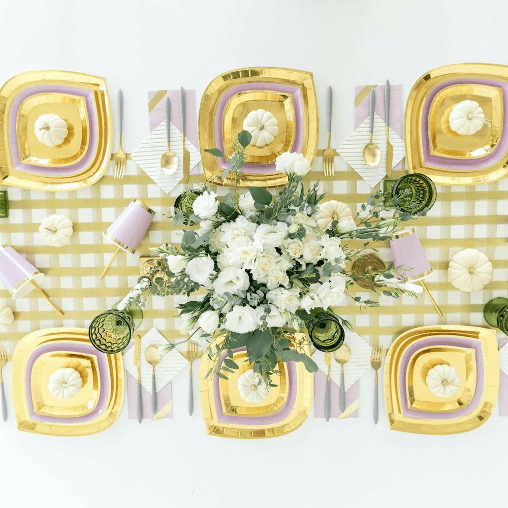 Posh Gold To Go Plates - 3 Size Options