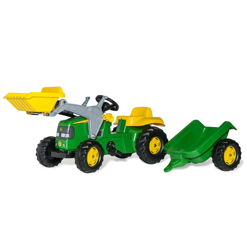 John Deere Kid Tractor w/Trailer