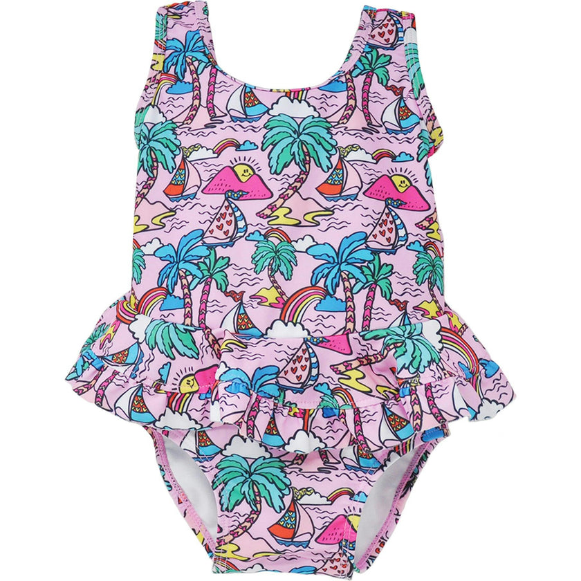 UPF 50+ Stella Infant Ruffle Swimsuit - G