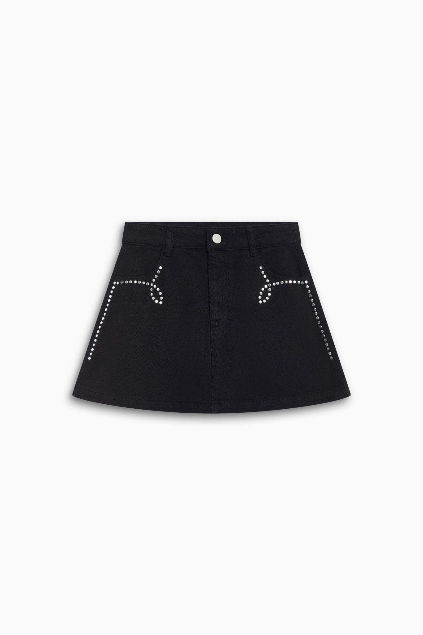 TNS Denim Teen Studded Skirt