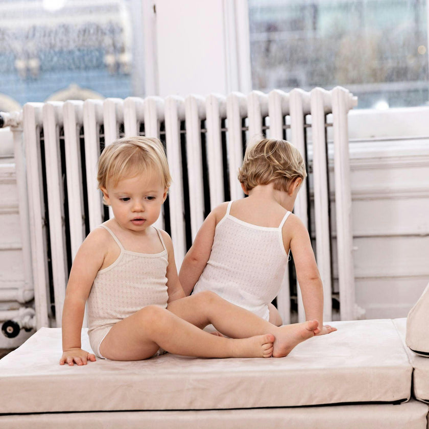 Pointelle Boys Tank Bodysuits