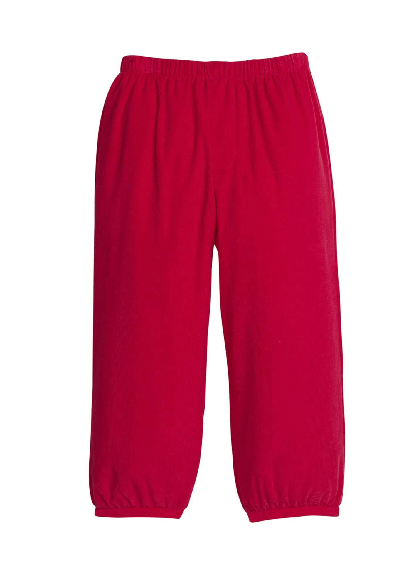 Banded Pants - Red Corduroy