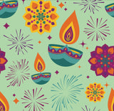Long Sleeve Pajama Set - Diwali Light