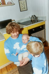 children's wool blend sweater - cloudy