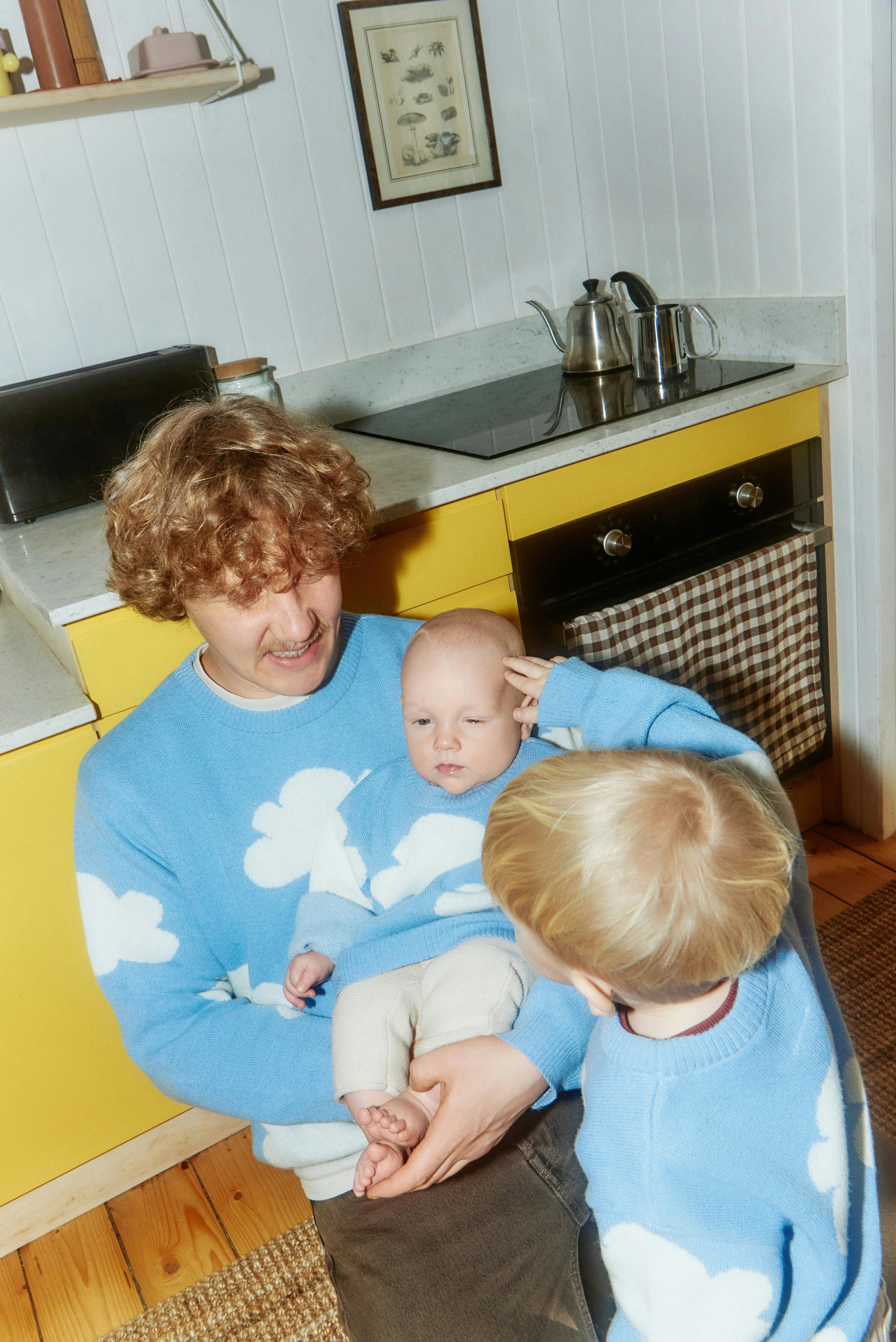 children's wool blend sweater - cloudy