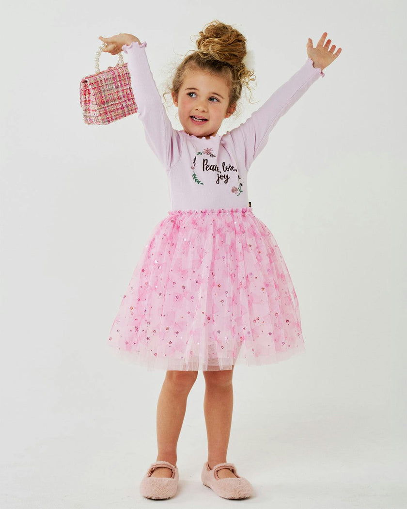 Embroidered Flower Tutu