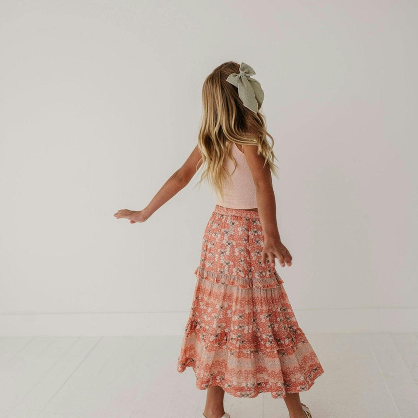 Tiered Maxi Skirt Ava Floral