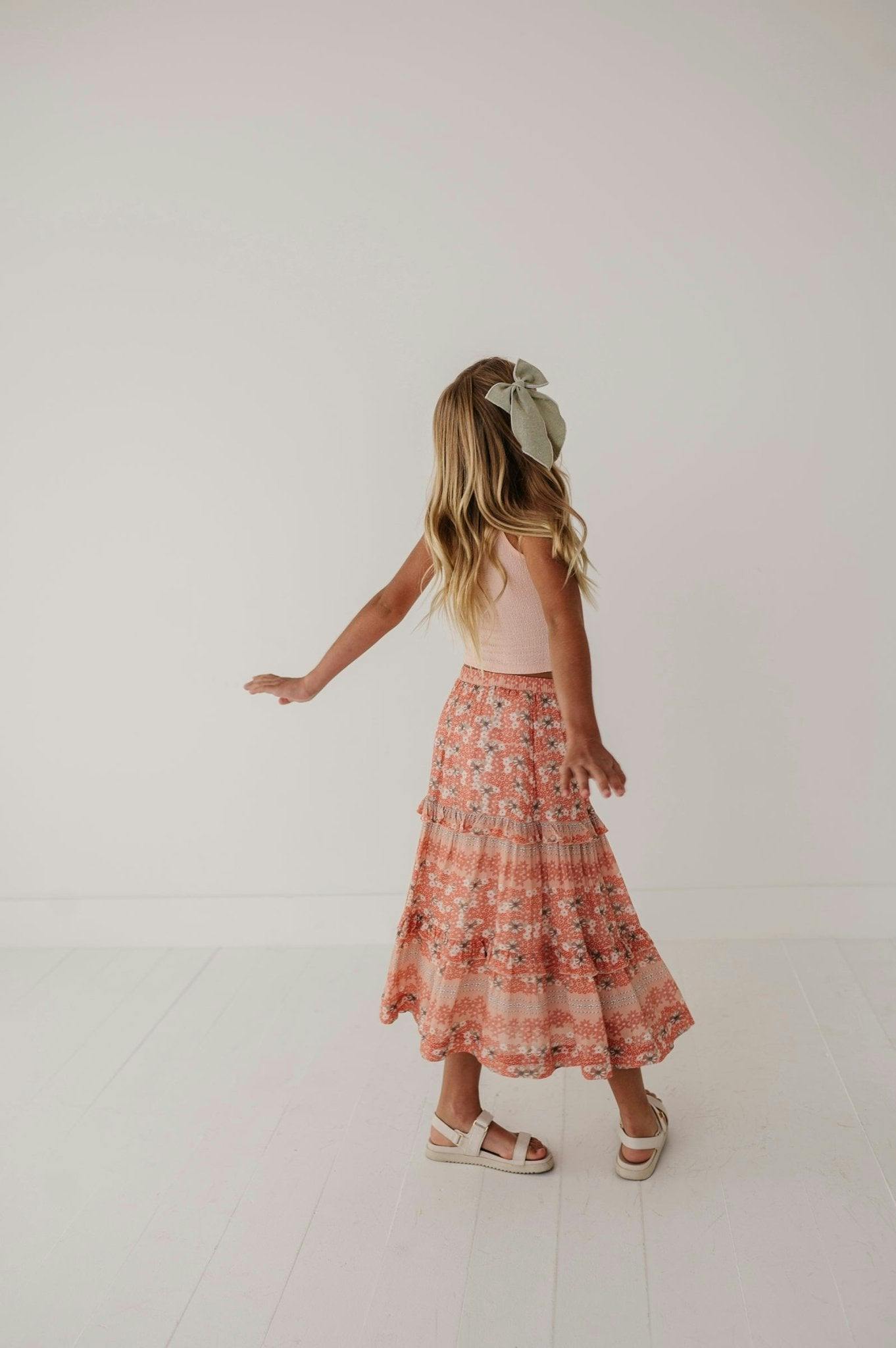 Tiered Maxi Skirt Ava Floral