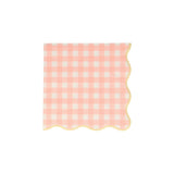 Set of 12 Gingham Small Napkins