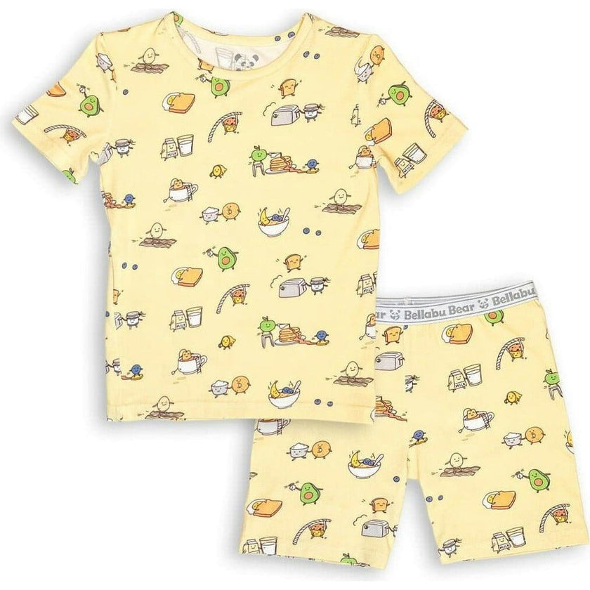 Love You Brunches Bamboo Kids Pajama Short Set