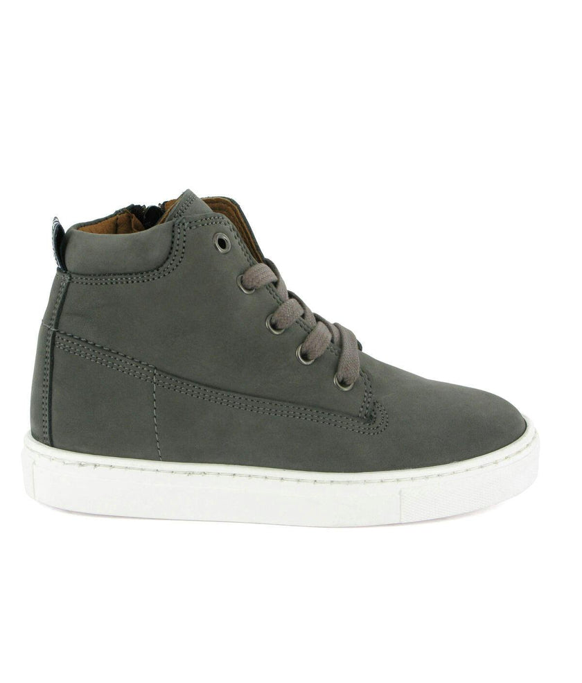 Nubuck Leather Sneaker Boots, Grey