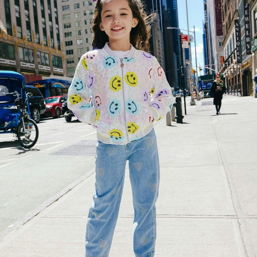 Crystal Heart Jeans