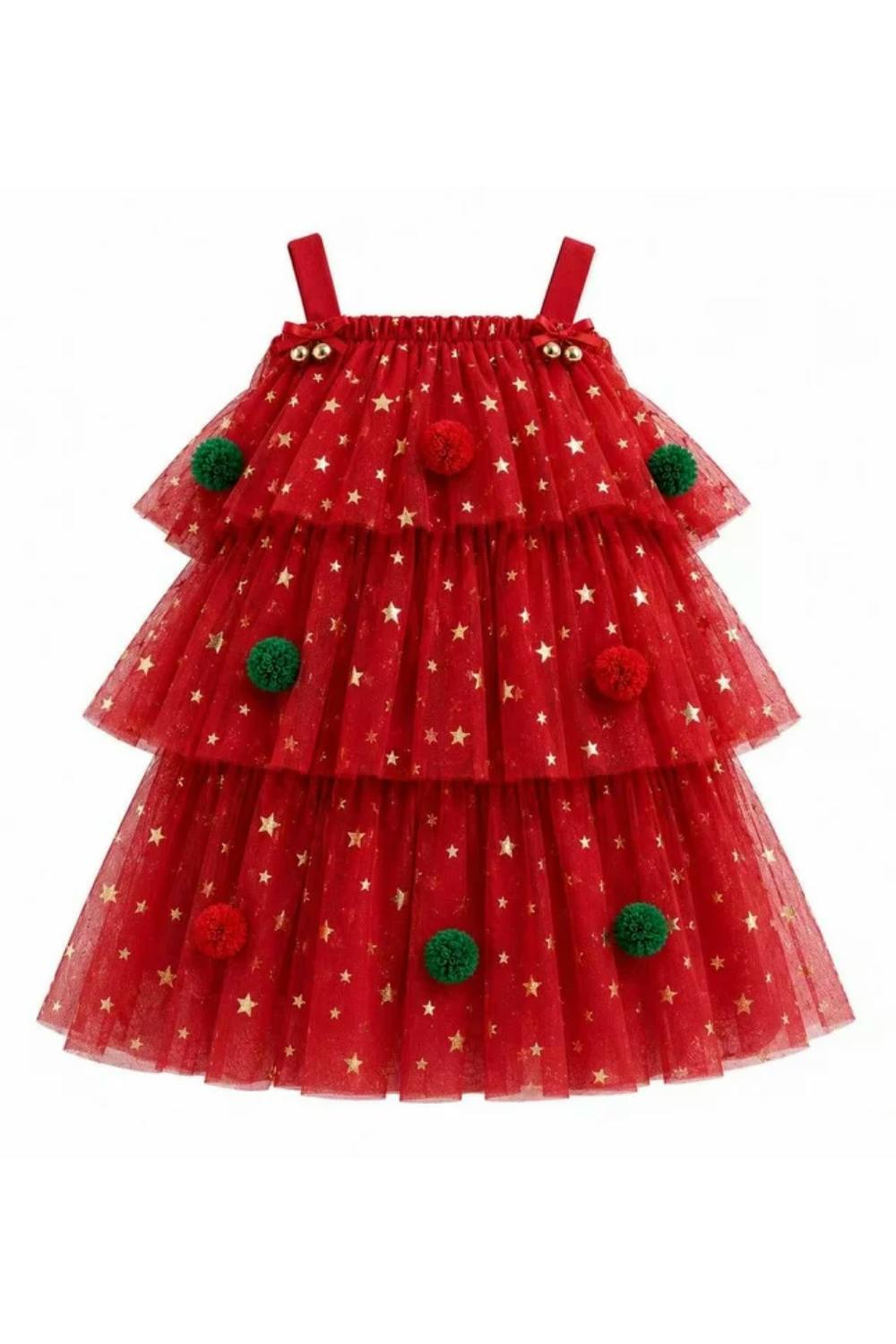 Christmas Starry Tulle Dress