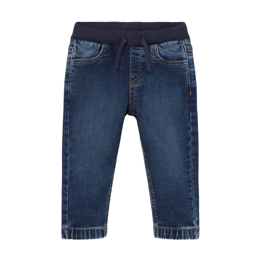 Dark Denim Jogger Pants