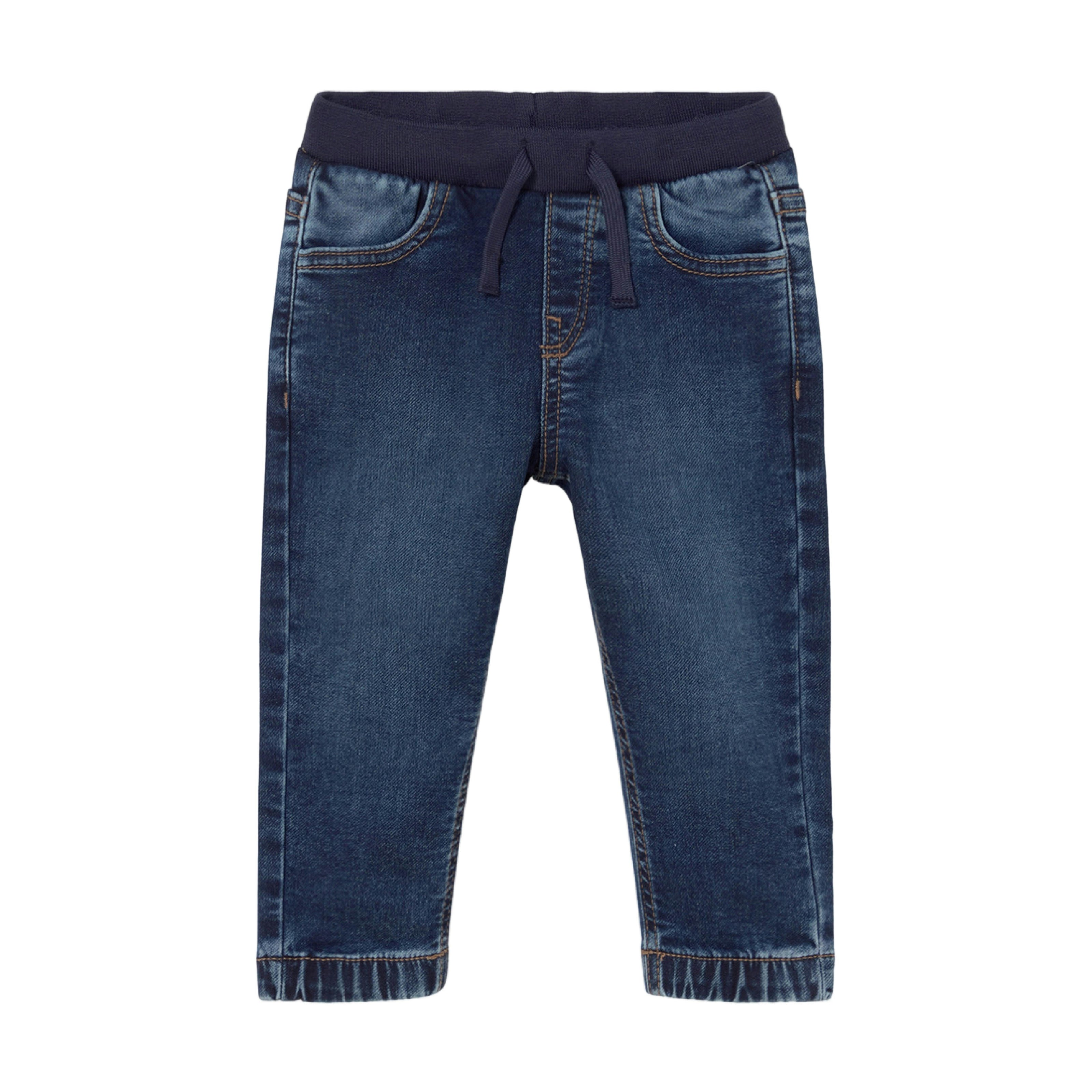 Dark Denim Jogger Pants