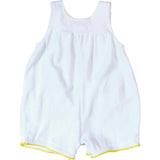 Terry Romper With Pom Poms