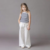 Linen Paper Bag Tie-Waist Pant
