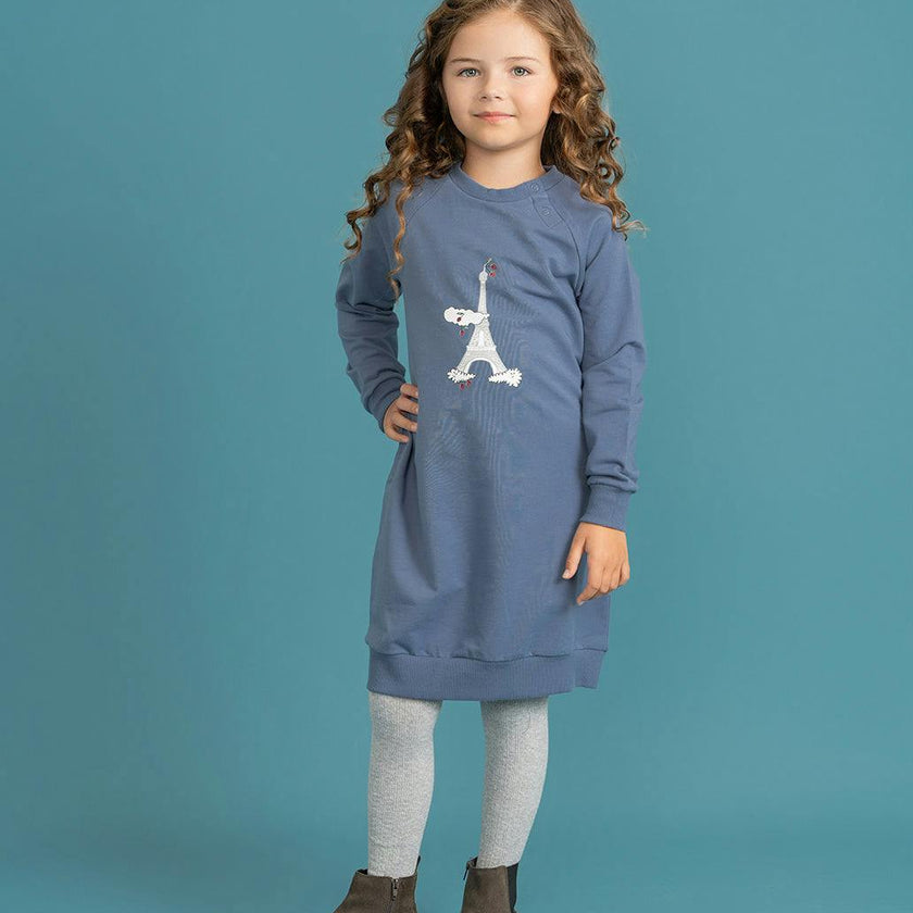 Eiffel Tower Print Bubble Dress True Blossom