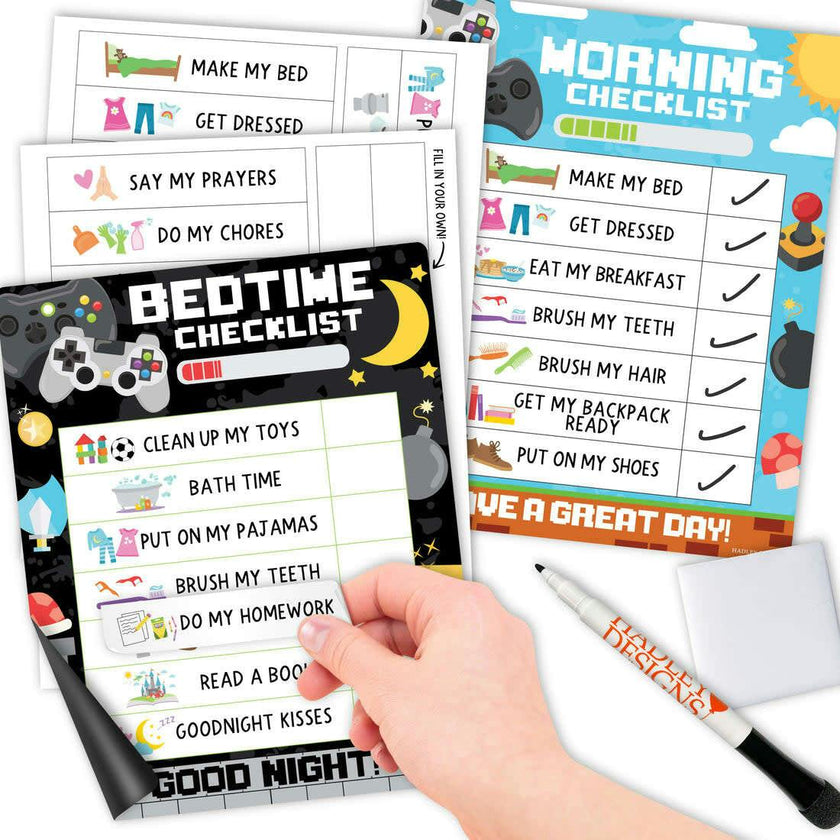 Video Game Kids Chore Chart