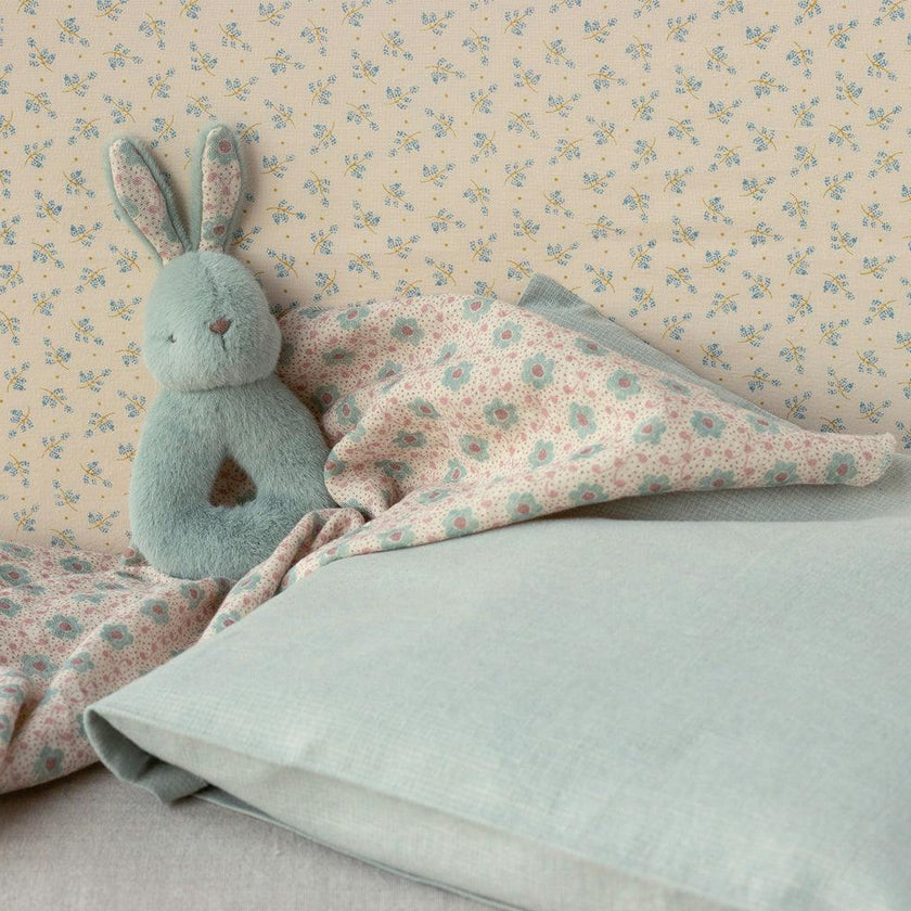 Rabbit rattle set - Mint