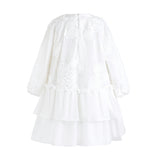 White Tiered Lace Dress