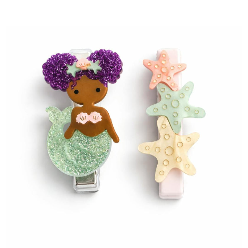 Mermaid & Stars Hair Clips -SUM