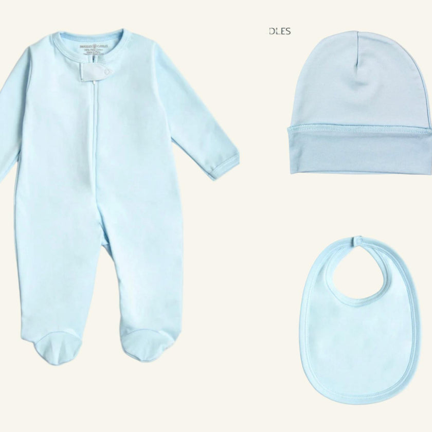 Blue Basic Baby Take Me Home Gift Box - Set of 3