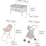 Olivia's Little World Baby Doll 3pc Nursery Set