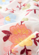 Penelope Cotton Embroidery Maxi Dress