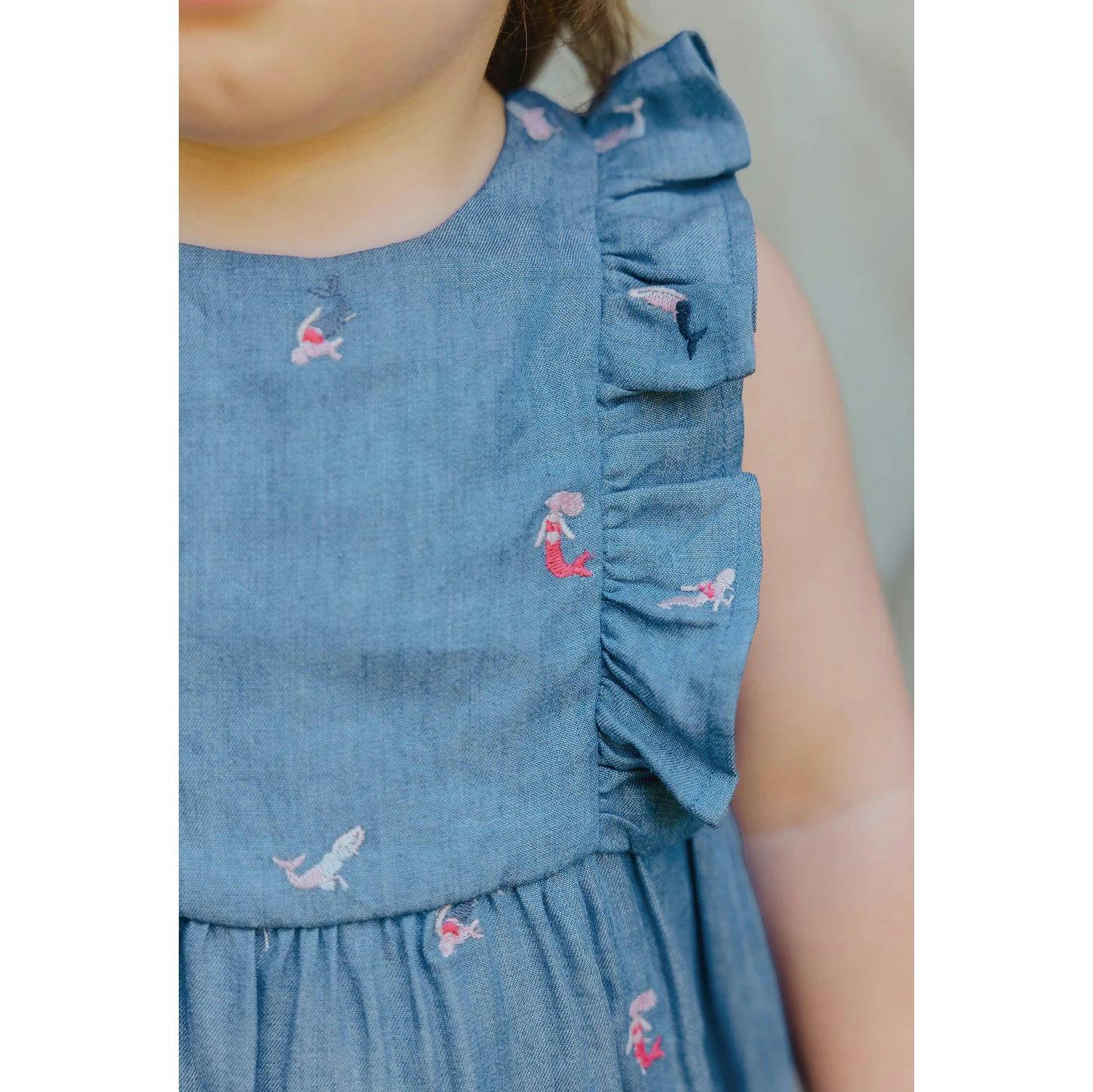 TARTINE ET CHOCOLAT Mermaid Dreams Chambray Jumpsuit