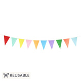 Bright Tissue Flag Garland Set