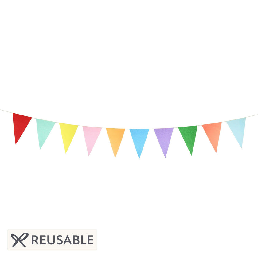 Bright Tissue Flag Garland Set