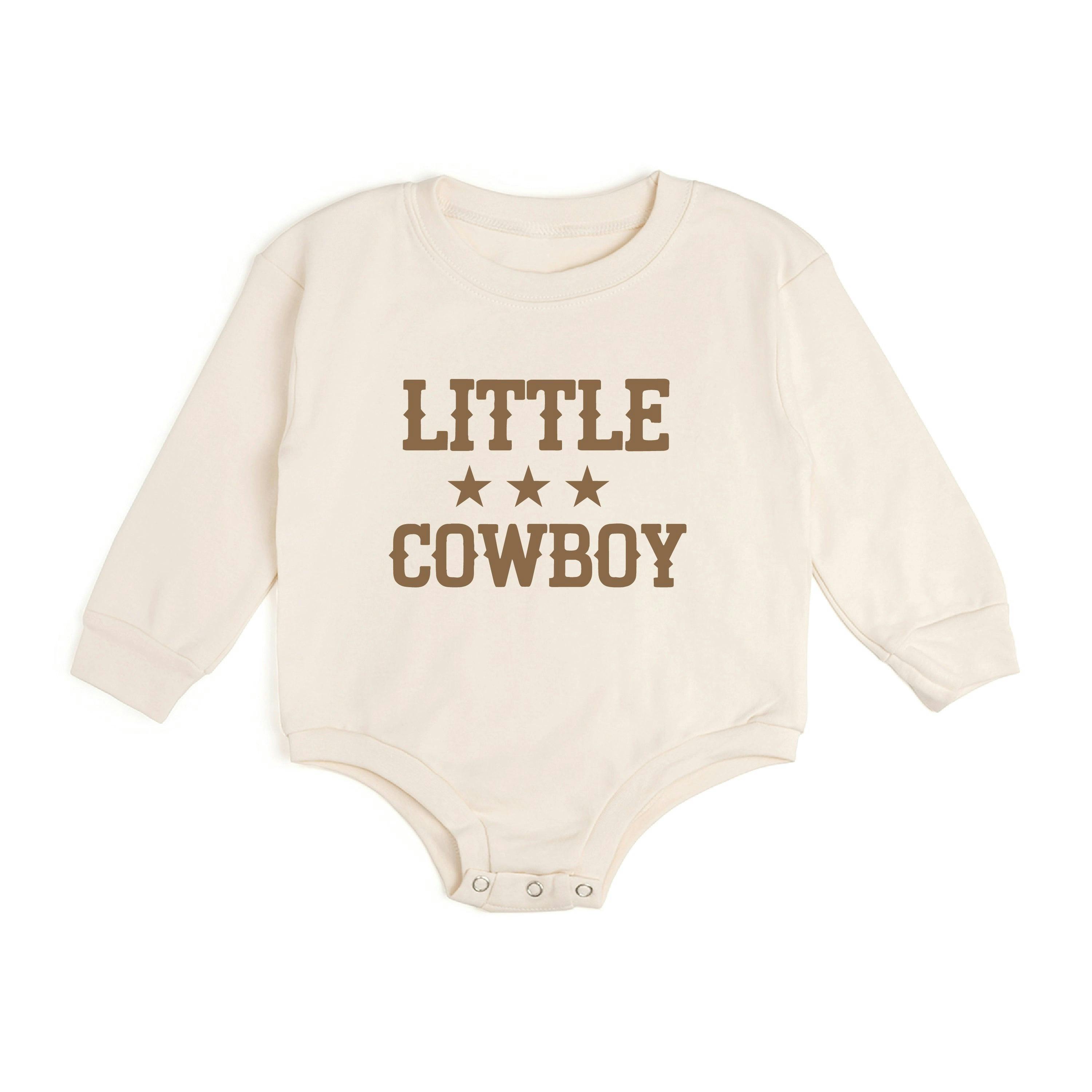 Little Cowboy Long Sleeve Romper
