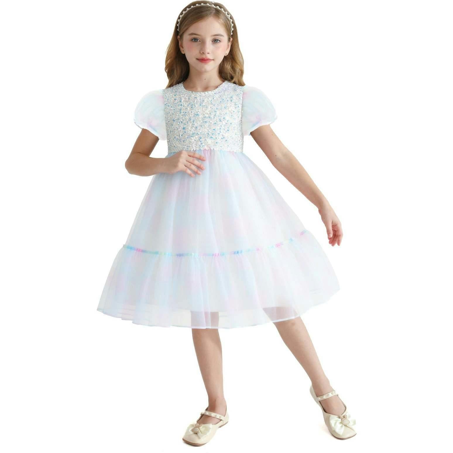 Sequin Color Bloom Dress