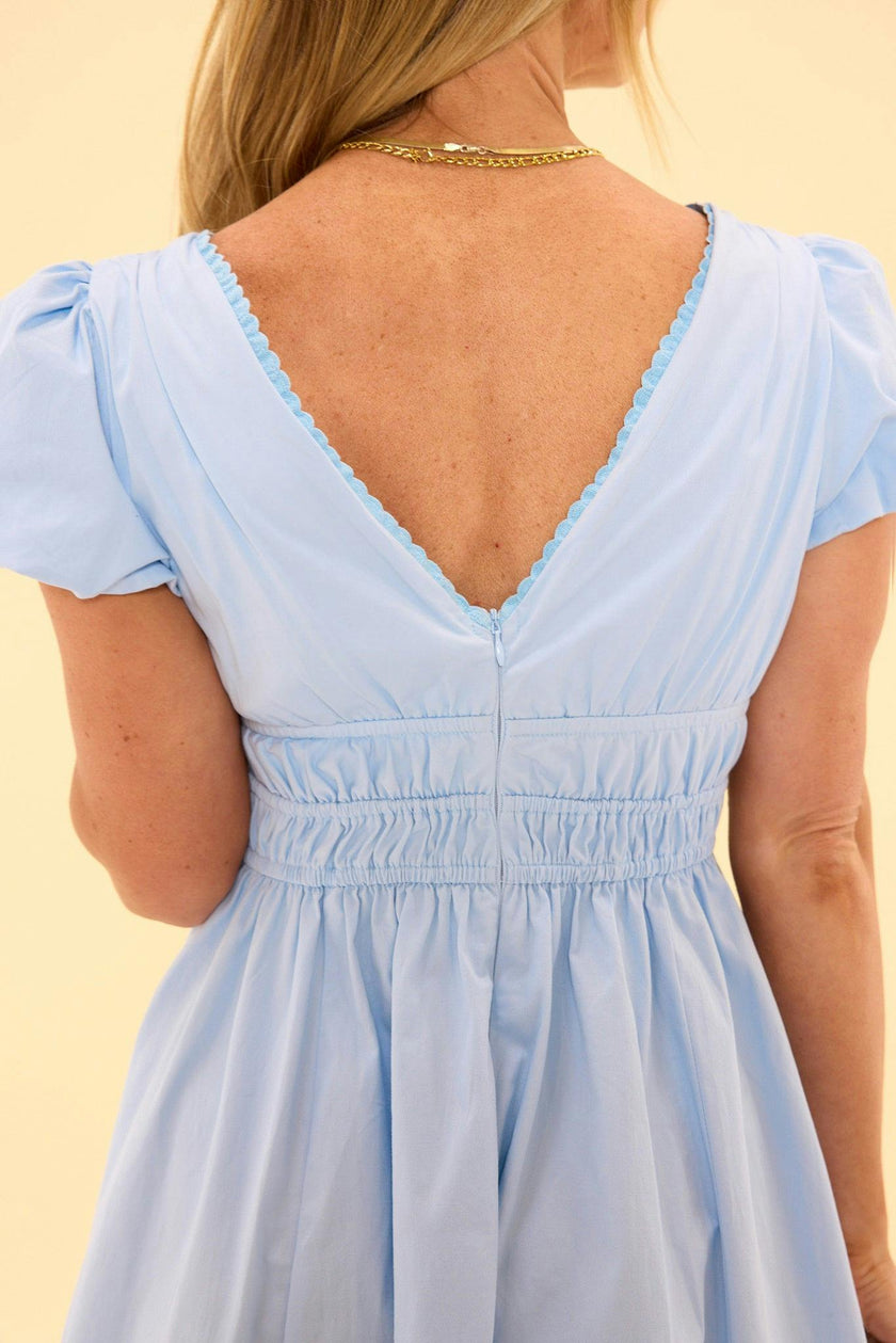 Zella Dress in Sky Blue