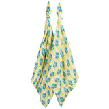 Sky Floral Bamboo Muslin Two-Piece Burp Cloth Set