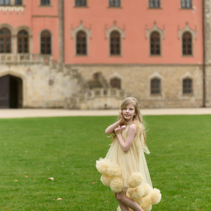 Golden Bloom Dress