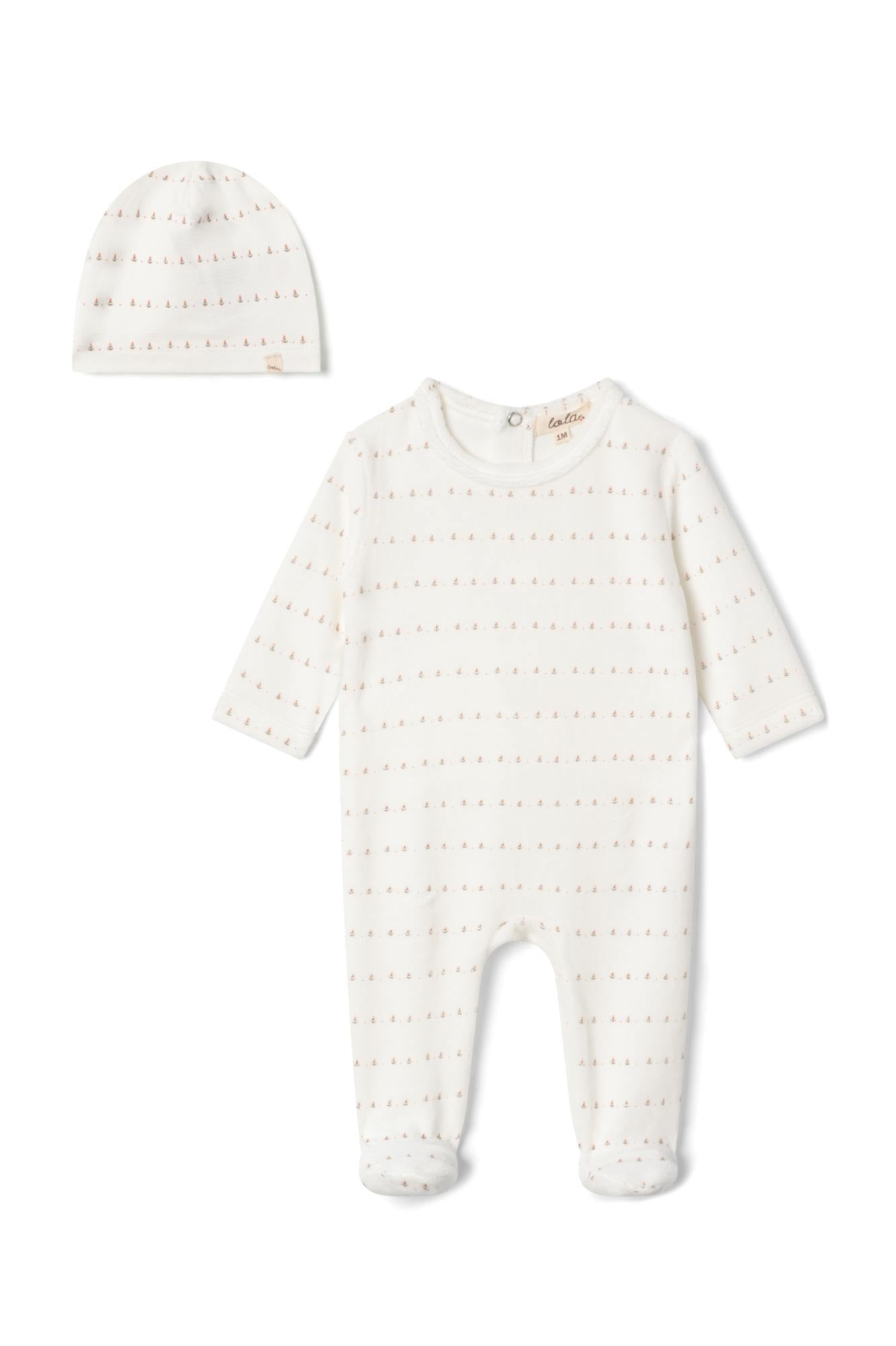 Velour Print Onesie