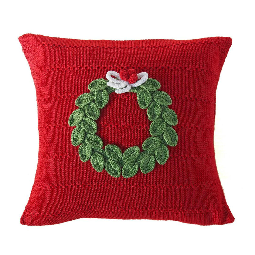 Wreath Textured Pillow