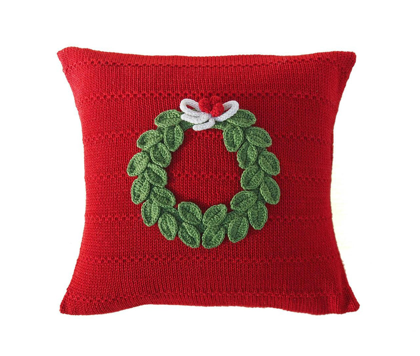 Wreath Textured Pillow