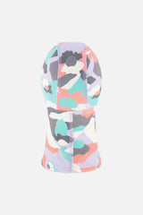 Brushed Jersey Balaclava Coral Camouflage Print