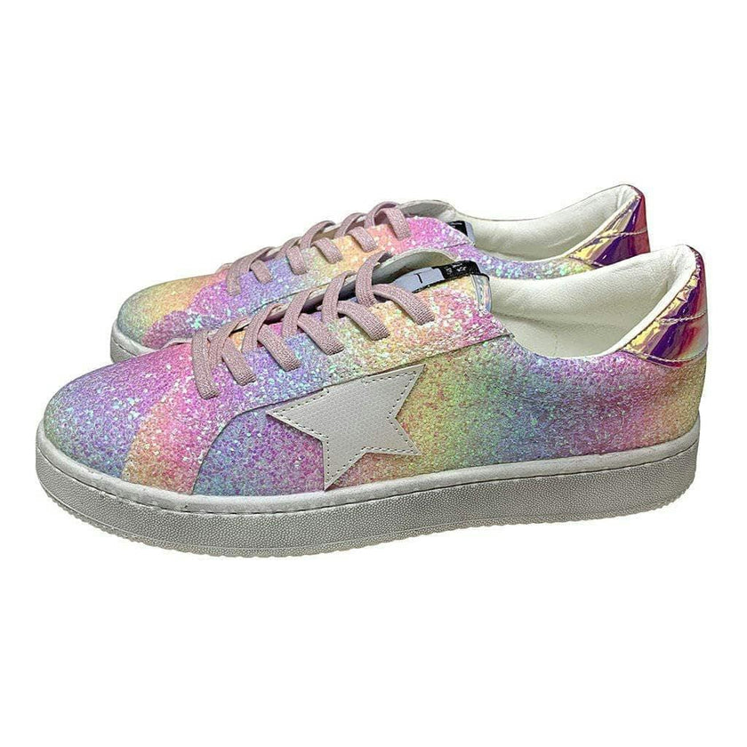 Ombre Glitter Star Sneakers